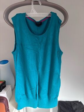Escada Sport Teal Sleeveless Knit Top